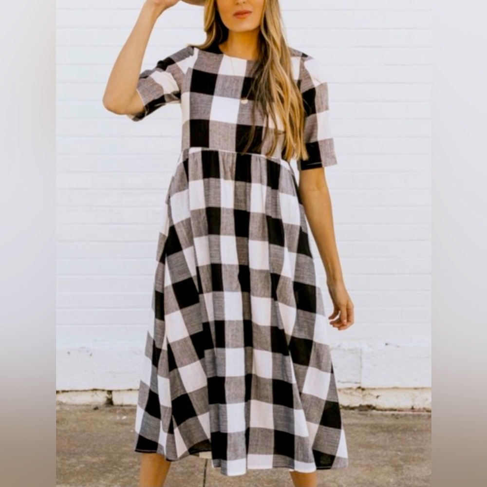 ROOLEE buffalo check dress